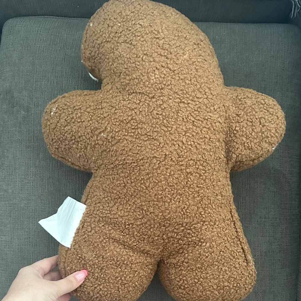Festive Gingerbread Man Pillow